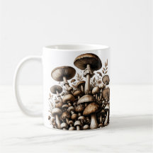 Whispering Woods: Seamless Mushroom Pattern Collec