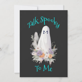 Whispering Wraith Ghost Holiday Card