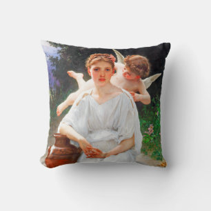 Whisperings of Love, Bouguereau Cushion
