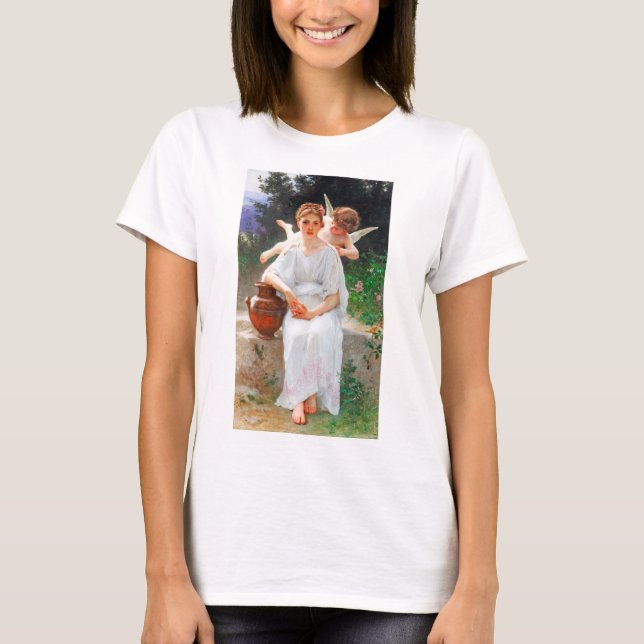 Whisperings of Love, Bouguereau T-Shirt (Front)