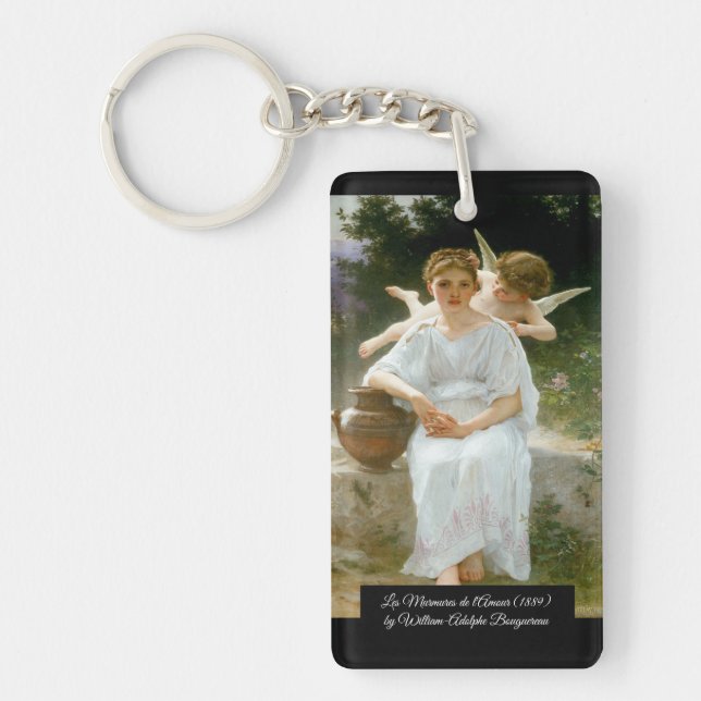 Whisperings of Love by Bouguereau Key Ring (Front)