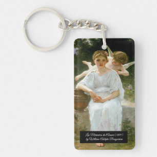 Whisperings of Love by Bouguereau Key Ring