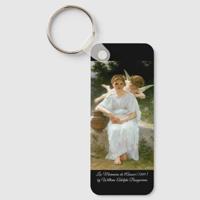 Whisperings of Love by Bouguereau Key Ring (Front)