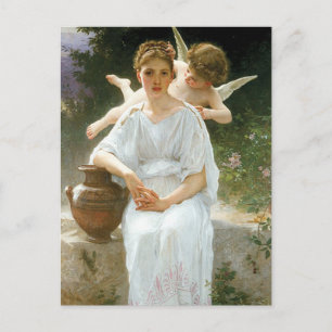 “Whisperings of Love” by Bouguereau Postcard