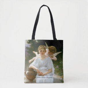 Whisperings of Love by Bouguereau Tote Bag