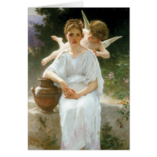 Whisperings of Love, First Reverie by Bouguereau (Front)