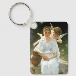 Whisperings of Love, First Reverie by Bouguereau Key Ring