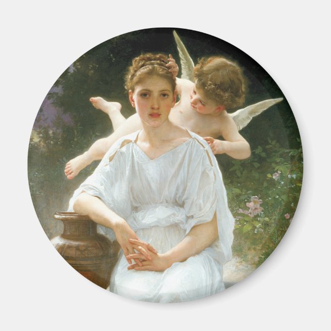 Whisperings of Love, First Reverie by Bouguereau Magnet (Front)