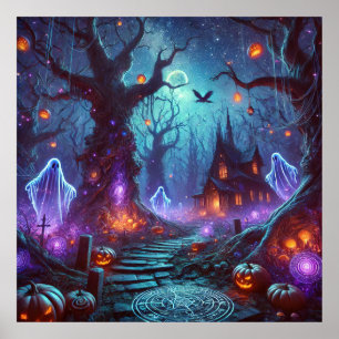 Whispers Beneath the Hollow Moon Poster