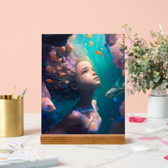 Whispers Beneath the Waves Acrylic Sign (Wedding)