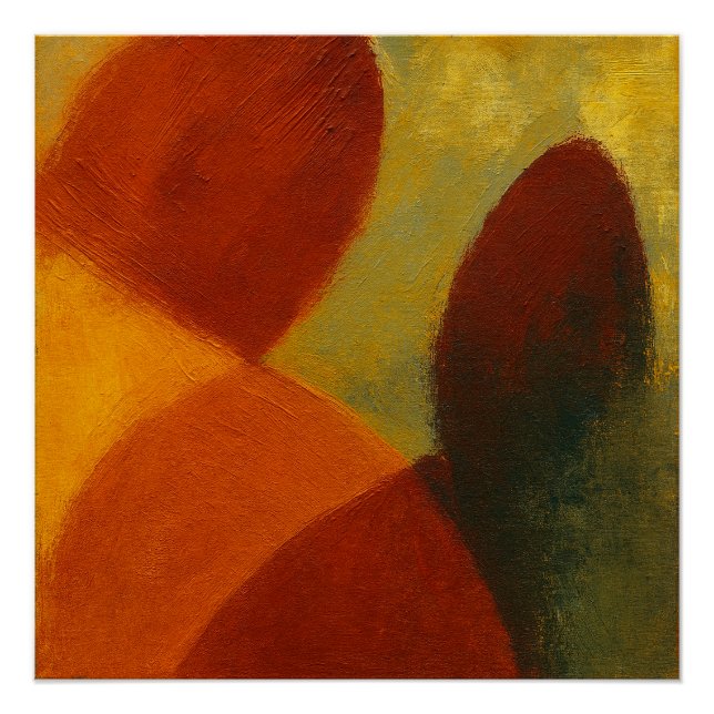 Whispers in the Web Square Color Block Poster (Front)