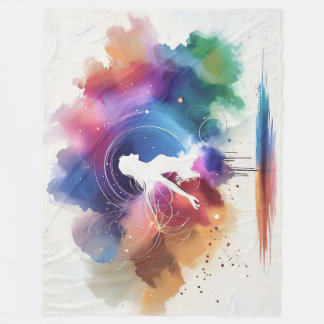 Whispers of a Rainbow Soul Fleece Blanket