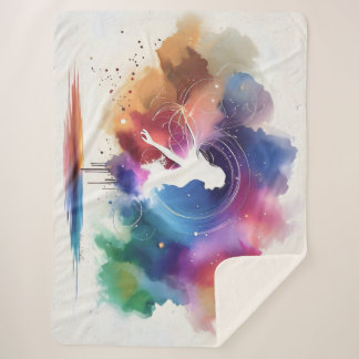 Whispers of a Rainbow Soul Sherpa Blanket