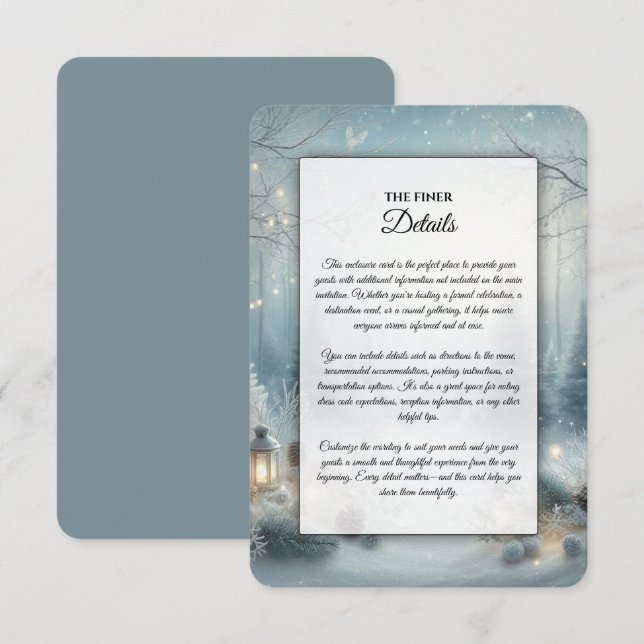 Whispers of a Winter Solstice Enclosure Card (Front/Back)