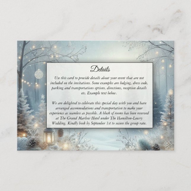 Whispers of a Winter Solstice Enclosure Card (Front)