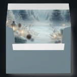 Whispers of a Winter Solstice Envelope<br><div class="desc">Add a touch of surprise and style to your correspondence with these beautifully designed envelopes. Featuring a solid, coordinating colour on the exterior and a full-colour image or pattern printed on the inside, these envelopes combine elegance with personality. Ideal for weddings, showers, parties, or everyday notes, they elevate your mailing...</div>