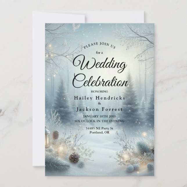 Whispers of a Winter Solstice Invitation (Front)