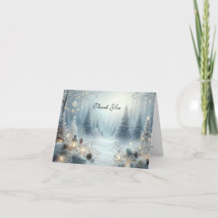 Whispers of a Winter Solstice Thank You Card
