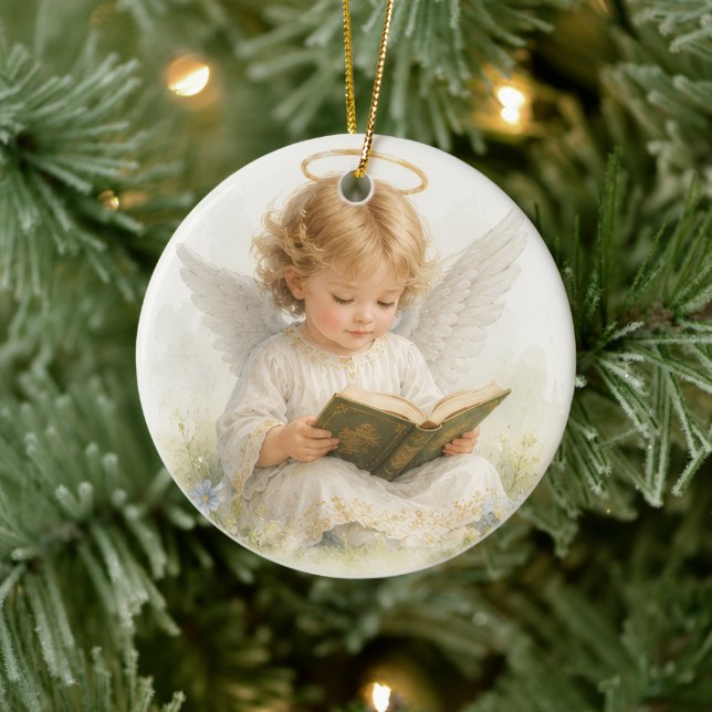 Whispers of Angels -Amara Sweatshirt Ceramic Ornament (Tree)