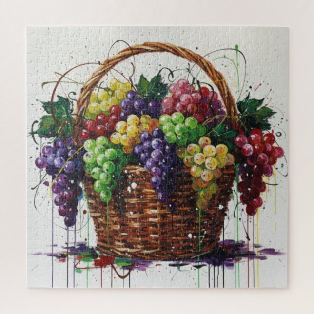Whispers of Autumn Grapes Jigsaw Puzzle (Vertical)