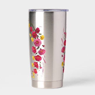 Whispers of Bloom Midnight Garden Petals in the Da Insulated Tumbler