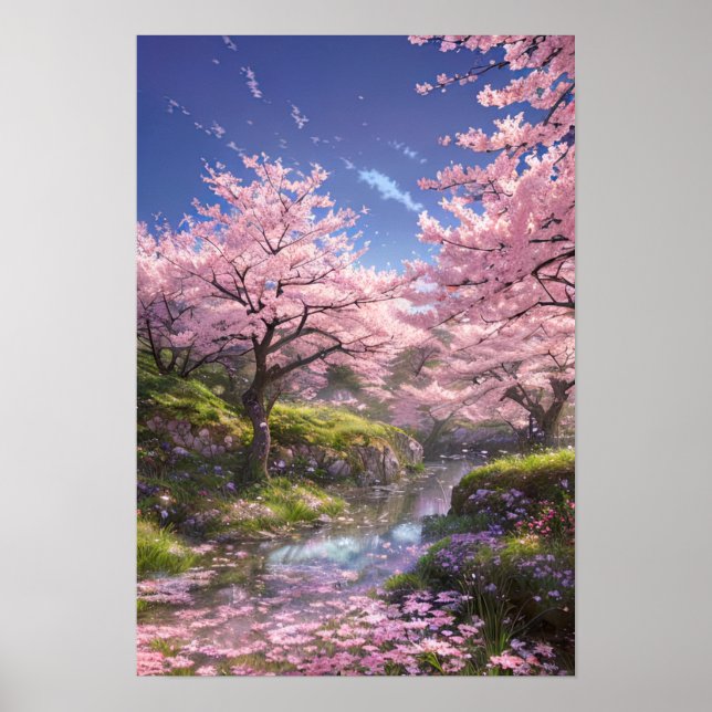 Whispers of Blossom and Stream Poster (Front)