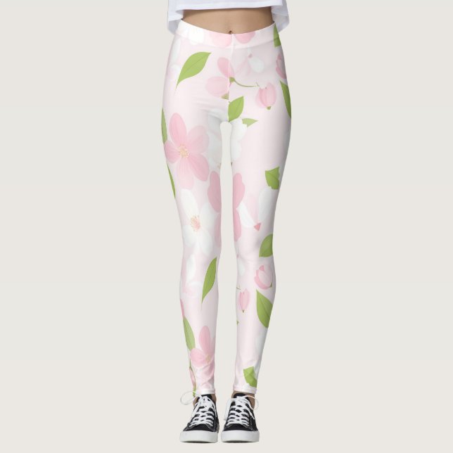 Whispers of Blossomtime Leggings (Front)