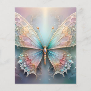 Whispers of Color: Pastel Fractal Butterfly Dream Flyer