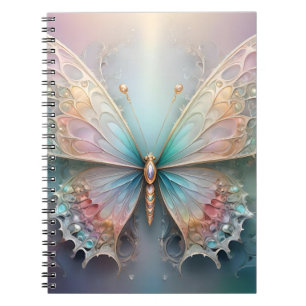 Whispers of Color: Pastel Fractal Butterfly Dream Notebook