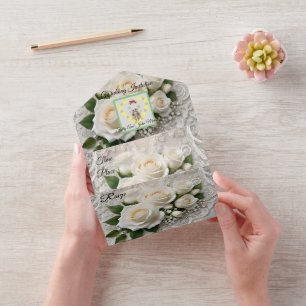 Whispers of Elegance: Rose Lace, and Timeless Vows All In One Invitation