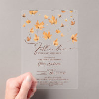 Whispers of Fall Baby Shower Invitation