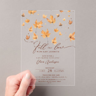 Whispers of Fall Baby Shower Invitation
