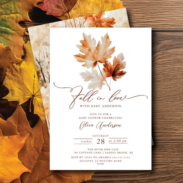 Whispers of Fall Baby Shower Invitation (Creator Uploaded)