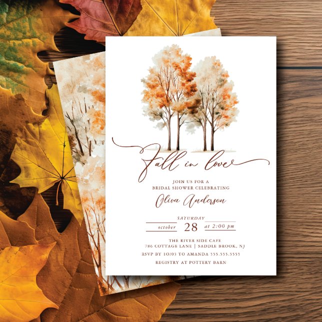 Whispers of Fall Bridal Shower Invitation (Creator Uploaded)