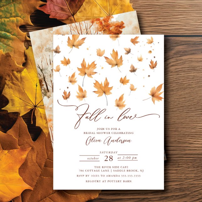 Whispers of Fall Bridal Shower Invitation (Creator Uploaded)
