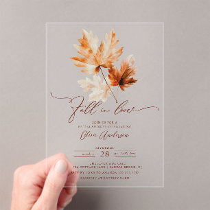 Whispers of Fall Bridal Shower Invitation