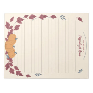 Whispers Of Fall Lined Notepad