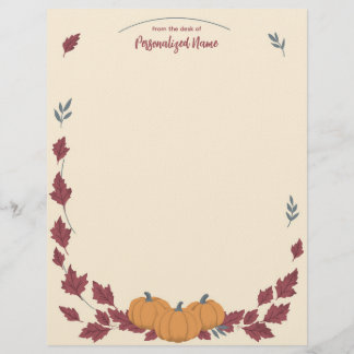 Whispers Of Fall Unlined Letterhead
