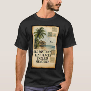 Whispers Of Forgotten Shores Vintage Postcards And T-Shirt
