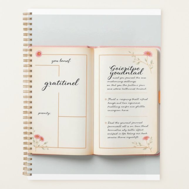 Whispers of Gratitude: A Mindful Planner (Front)
