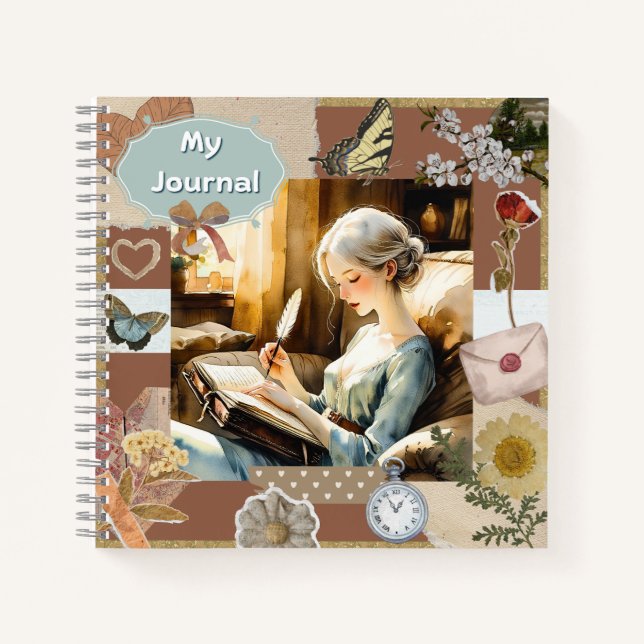 Whispers of Ink Spiral Notebook (Front)