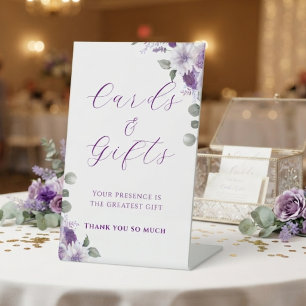 Whispers of Lavender: Elegance in Bloom Cards/Gift Pedestal Sign