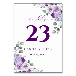 Whispers of Lavender: Elegance in Bloom Table Number
