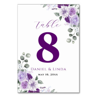 Whispers of Lavender: Elegance in Bloom Table Number
