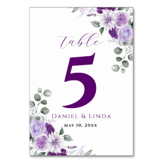 Whispers of Lavender: Elegance in Bloom Table Number