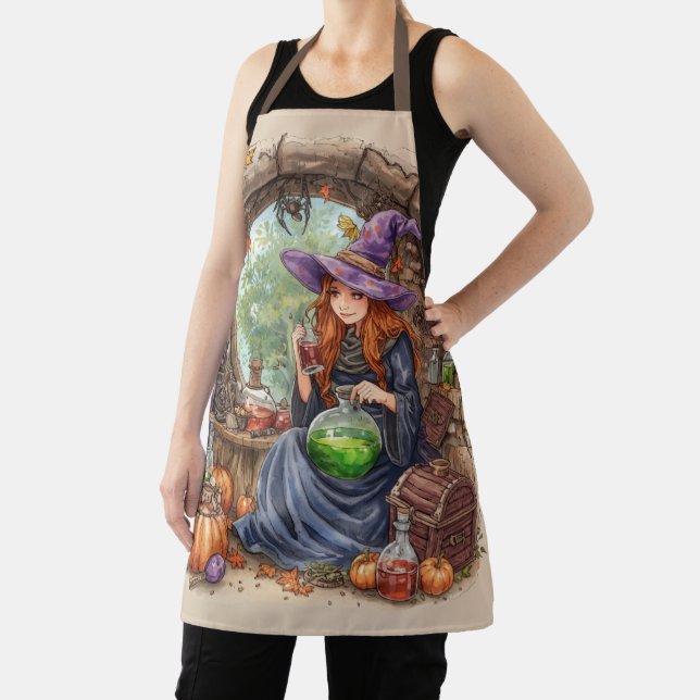 Whispers of Magic, Beautiful Witch and Her Potion Apron (Insitu)
