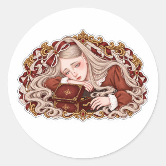 Whispers of Memor-Dark Gothic Symbolic Art Sticker