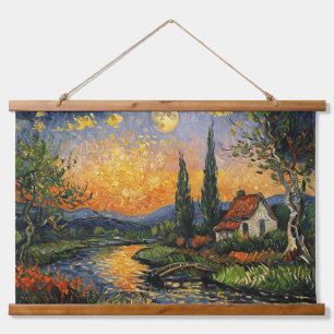 Whispers of Nature: A Tribute to Van Gogh’s Artist Hanging Tapestry