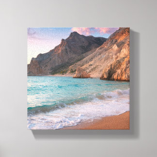 Whispers of Nature – Scenic Beach & Mountain Lands Canvas Print
