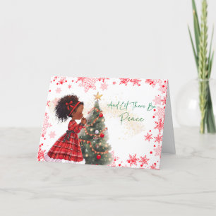 "Whispers of Peace" African-American Greeting Holiday Card